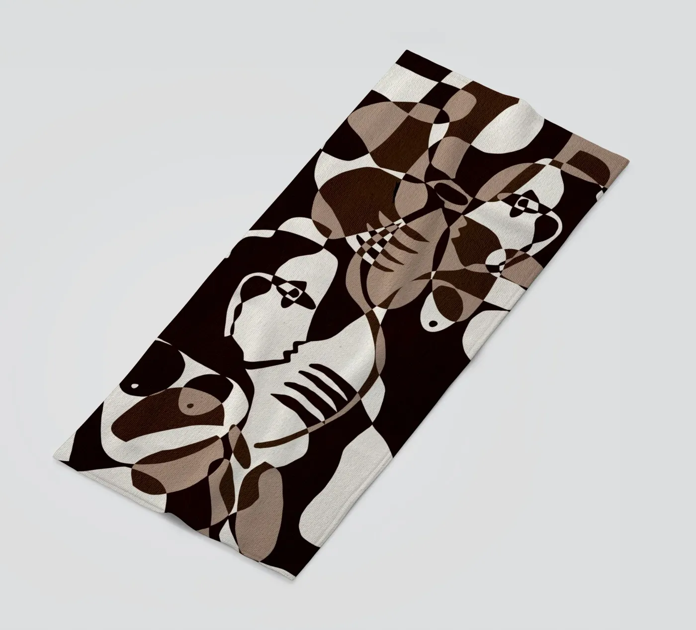 Subtle Ties 2 Strandtuch von Shatha Al Dafai