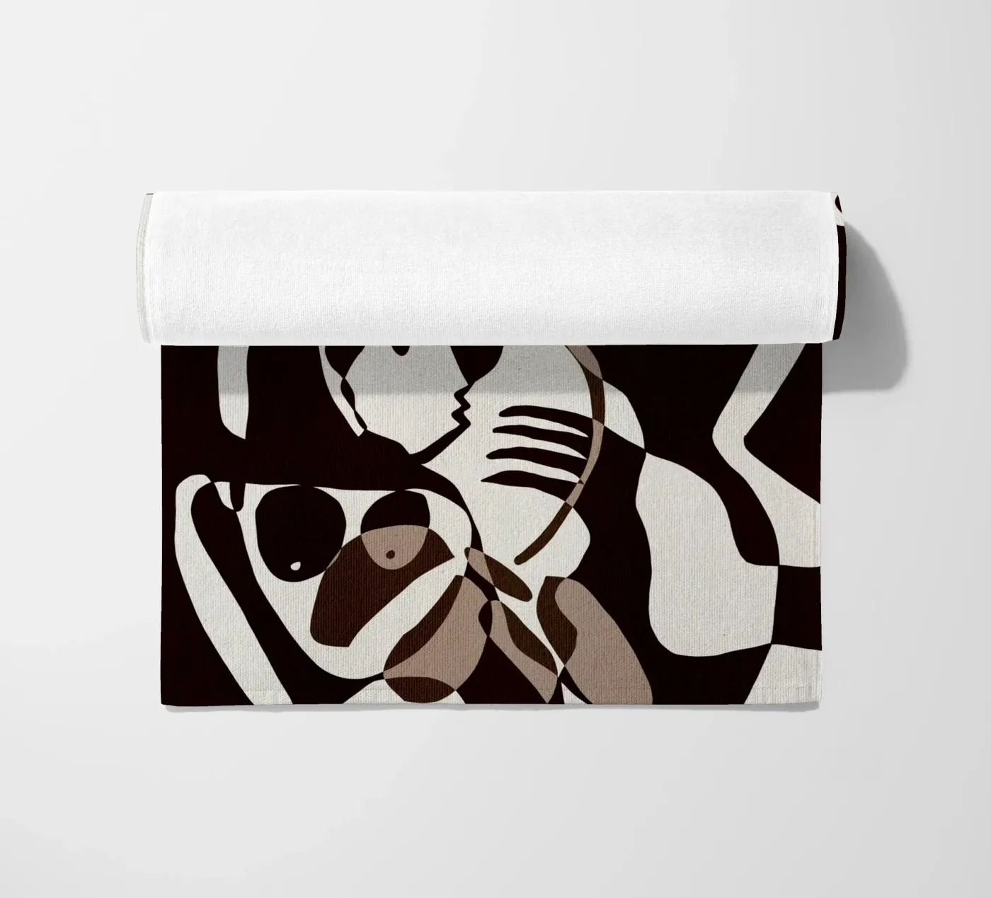 Subtle Ties 2 Strandtuch von Shatha Al Dafai