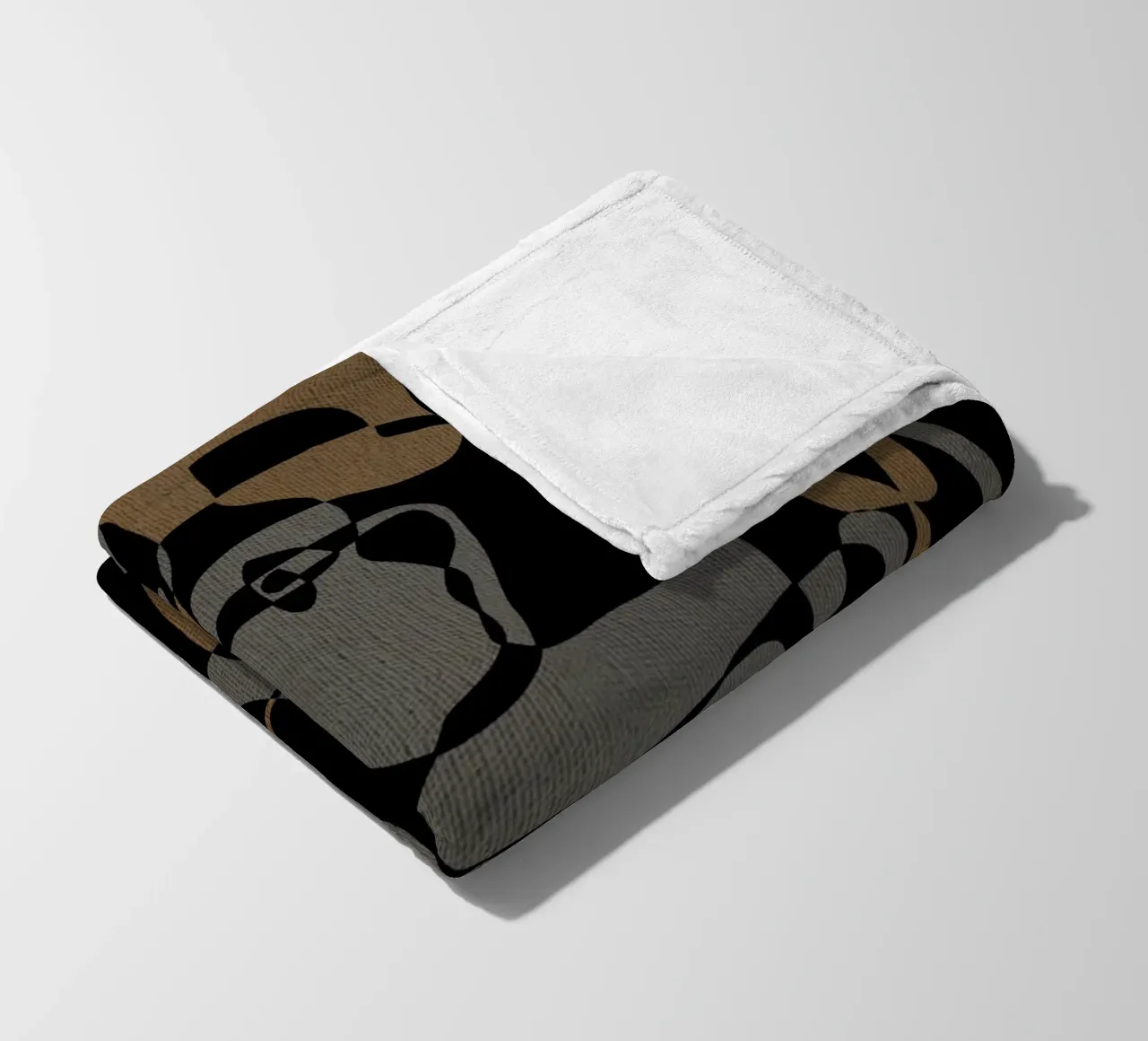 Subtle Ties 1 coperta in pile da Shatha Al Dafai