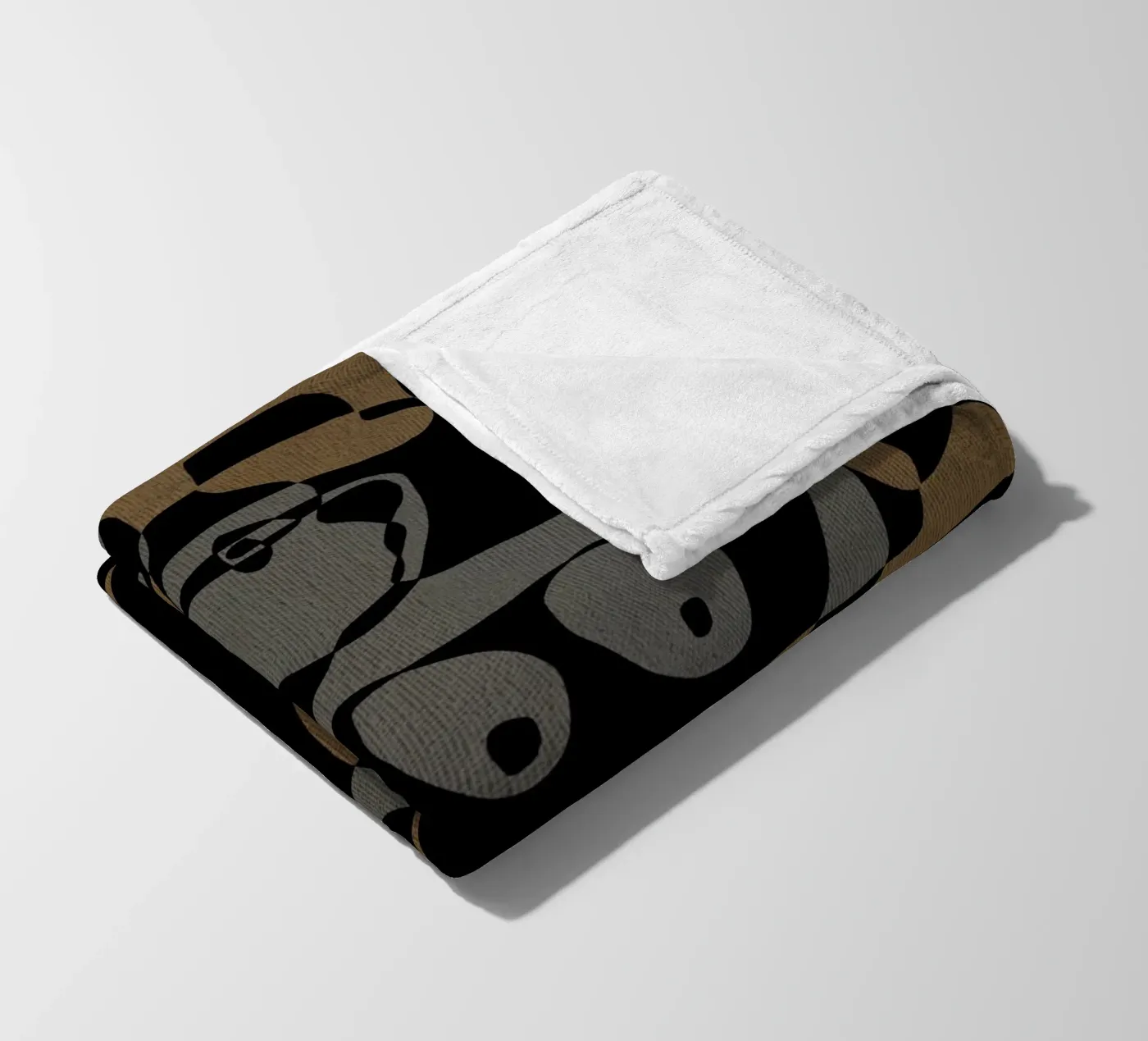 Subtle Ties 1 Fleecedecke von Shatha Al Dafai