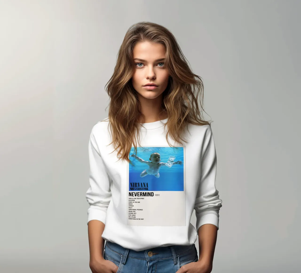 NIRVANA ‘NEVERMIND’ IN STORE 1992 sweat de SoundStudio