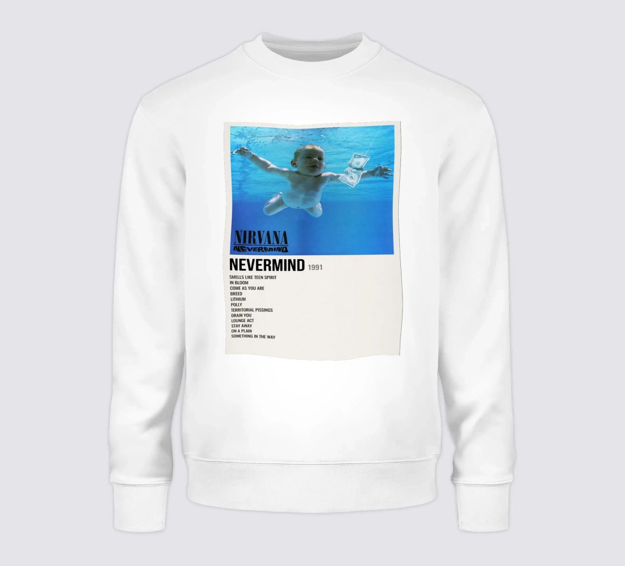 NIRVANA ‘NEVERMIND’ IN STORE 1992 felpa da SoundStudio