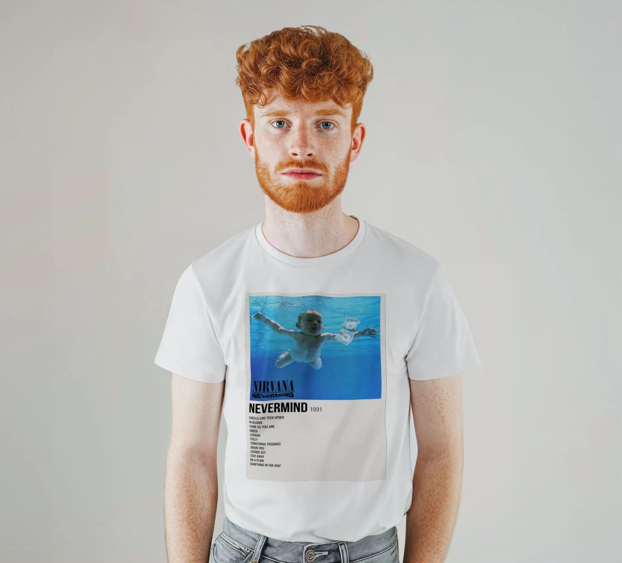 NIRVANA ‘NEVERMIND’ IN STORE 1992 t-shirt da SoundStudio