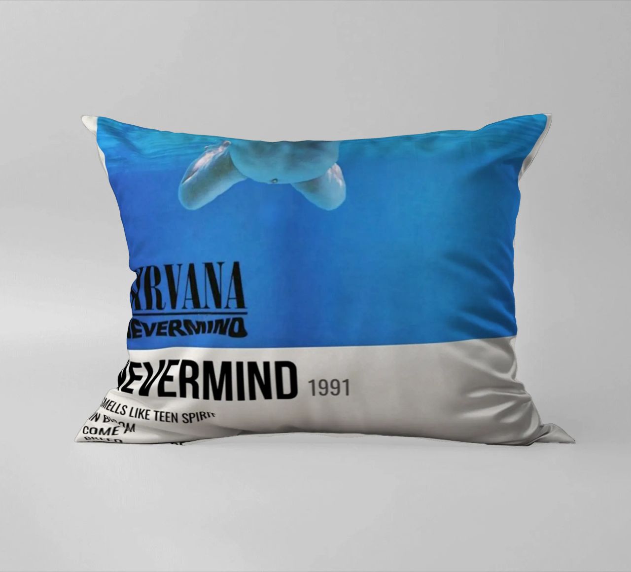 NIRVANA ‘NEVERMIND’ IN STORE 1992 cuscino da SoundStudio