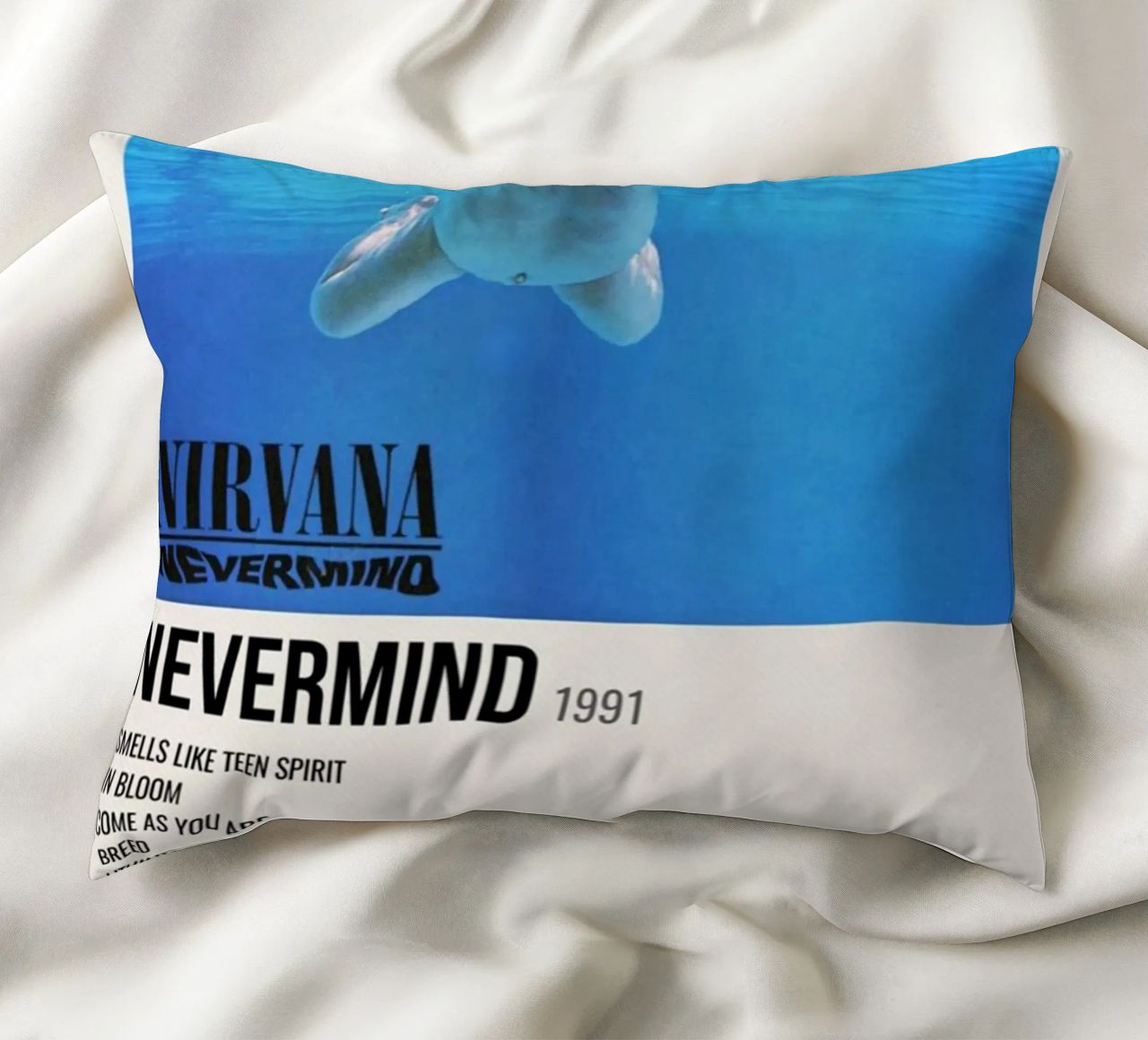 NIRVANA ‘NEVERMIND’ IN STORE 1992 cuscino da SoundStudio