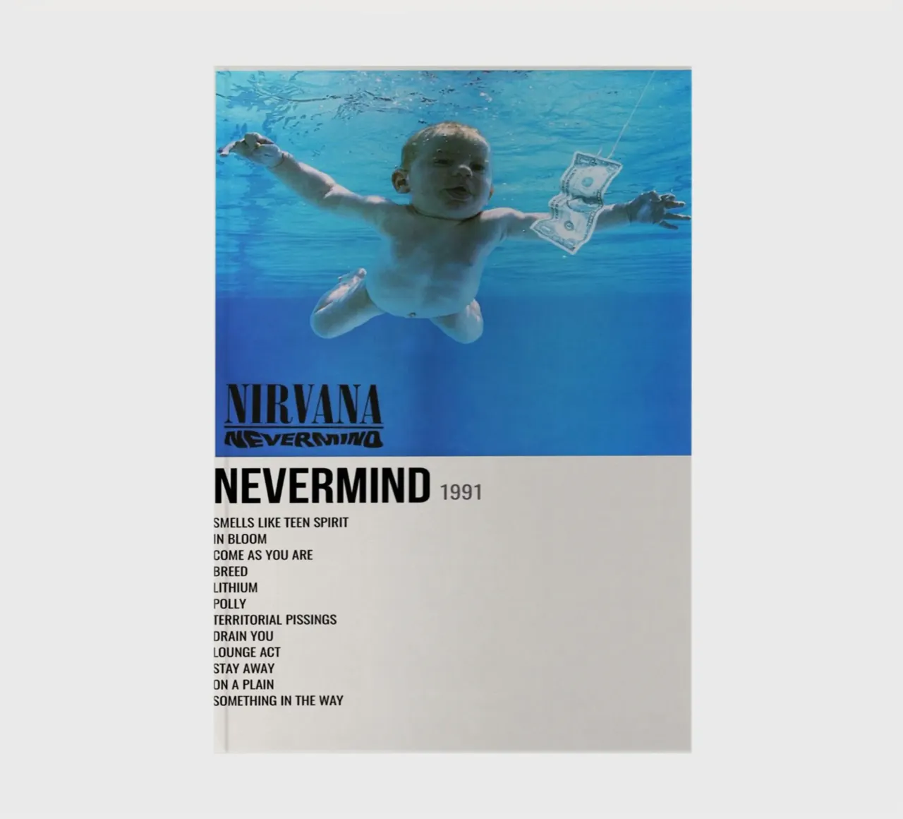 NIRVANA ‘NEVERMIND’ IN STORE 1992 notebook by SoundStudio