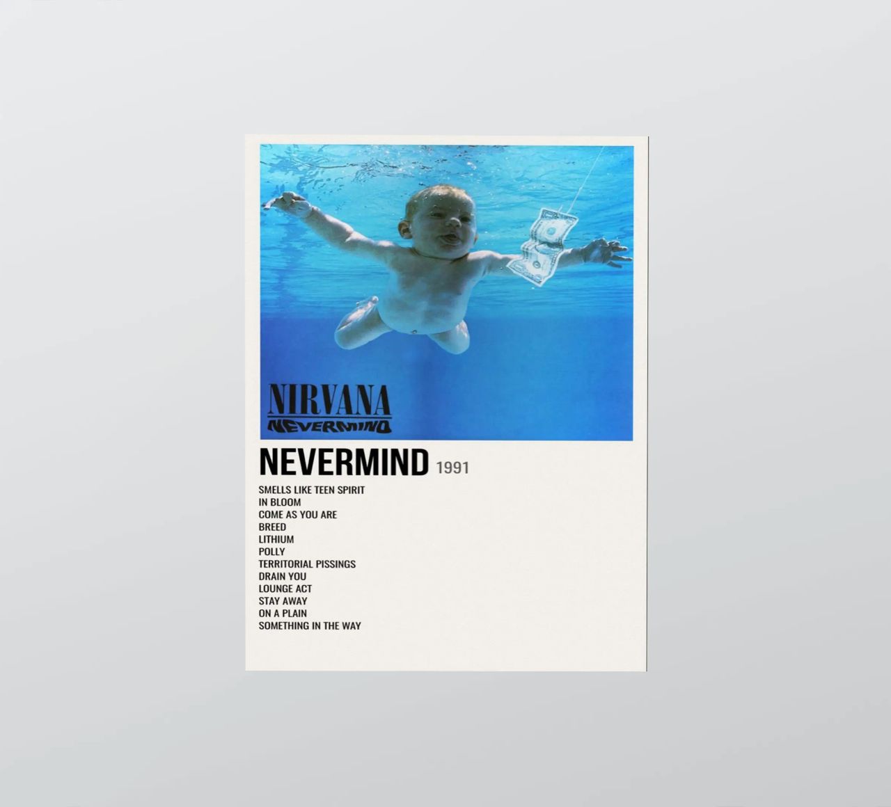 NIRVANA ‘NEVERMIND’ IN STORE 1992 adesivo da SoundStudio