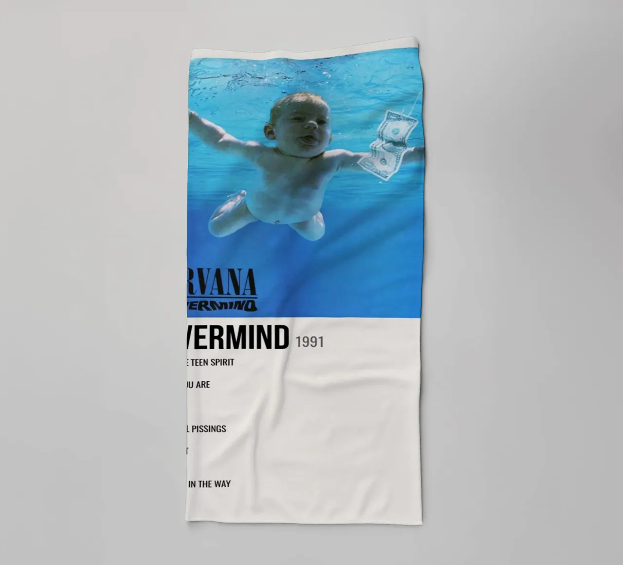 NIRVANA ‘NEVERMIND’ IN STORE 1992 asciugamano da bagno da SoundStudio