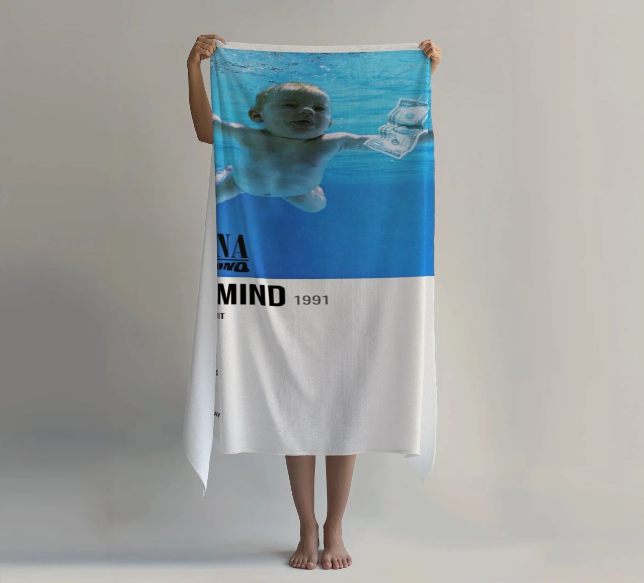 NIRVANA ‘NEVERMIND’ IN STORE 1992 telo mare da SoundStudio