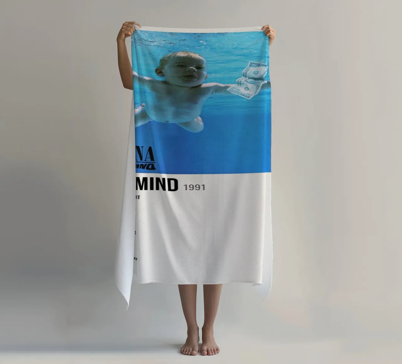 NIRVANA ‘NEVERMIND’ IN STORE 1992 Strandtuch von SoundStudio