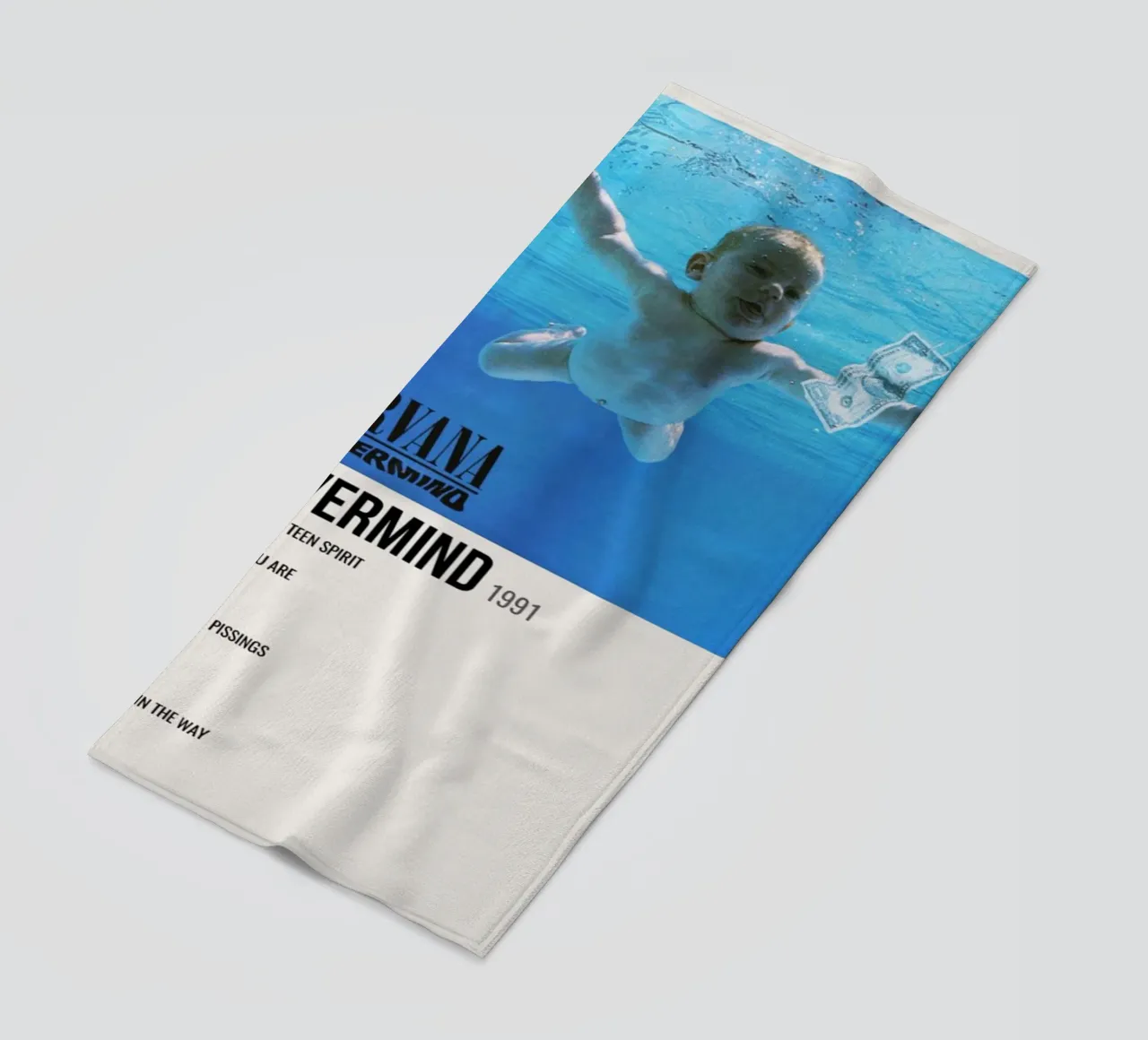 NIRVANA ‘NEVERMIND’ IN STORE 1992 Strandtuch von SoundStudio