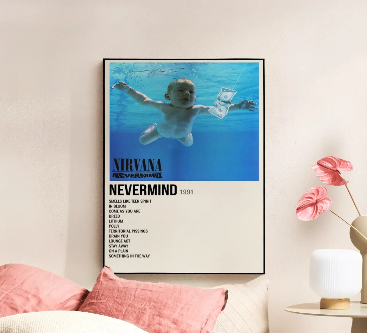 NIRVANA ‘NEVERMIND’ IN STORE 1992 metacrilato de SoundStudio
