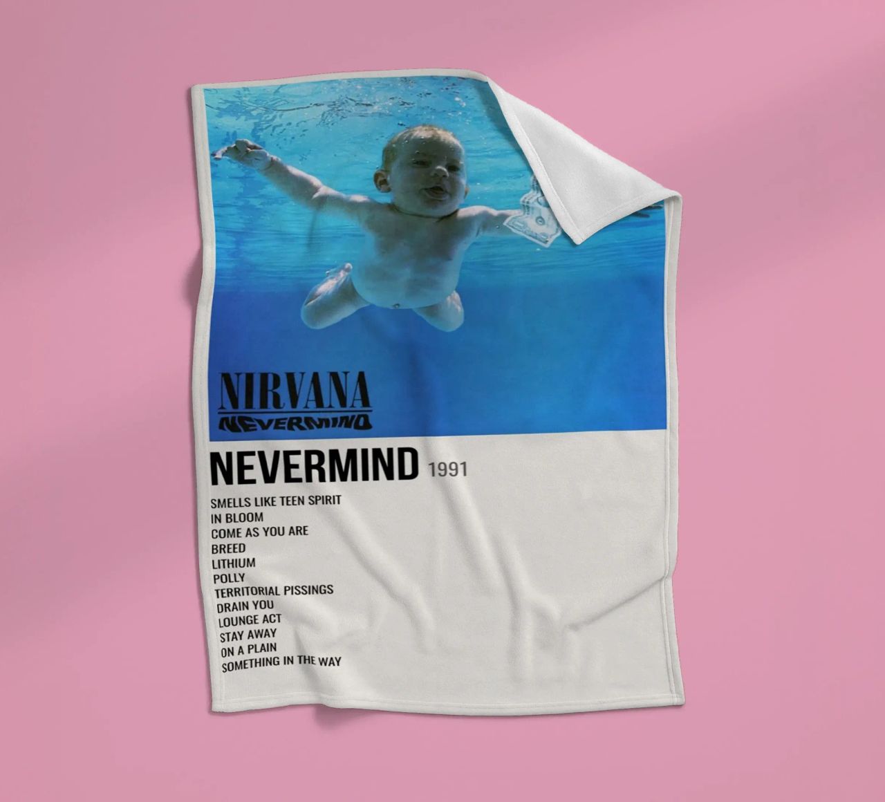 NIRVANA ‘NEVERMIND’ IN STORE 1992 coperta in pile da SoundStudio