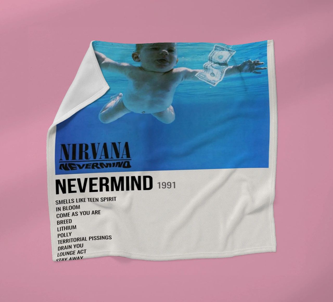 NIRVANA ‘NEVERMIND’ IN STORE 1992 coperta in pile da SoundStudio