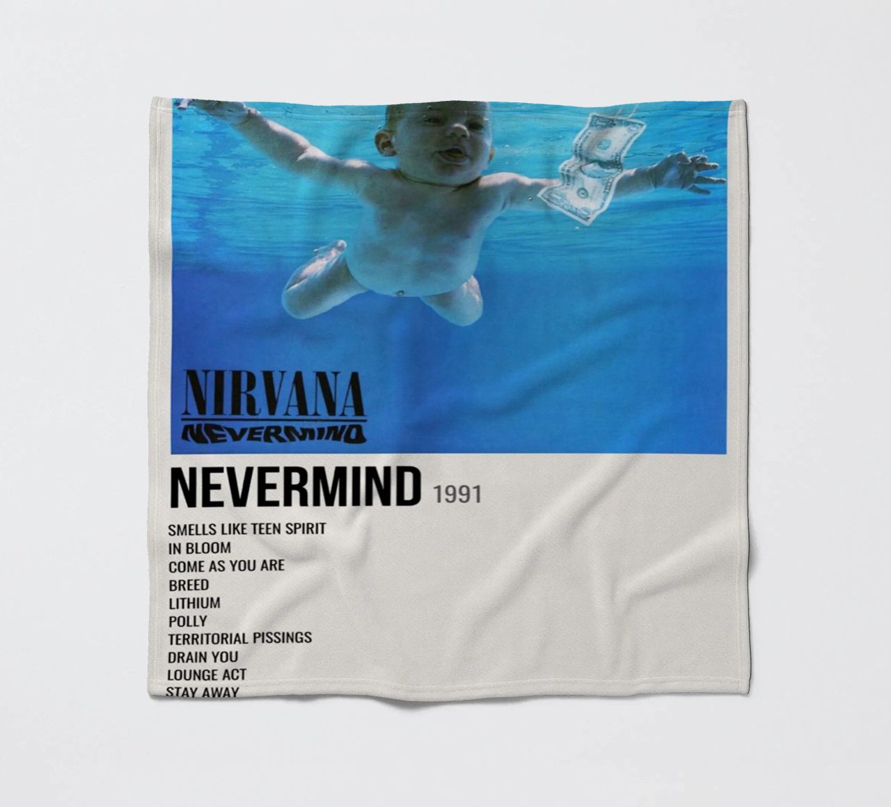 NIRVANA ‘NEVERMIND’ IN STORE 1992 coperta in pile da SoundStudio