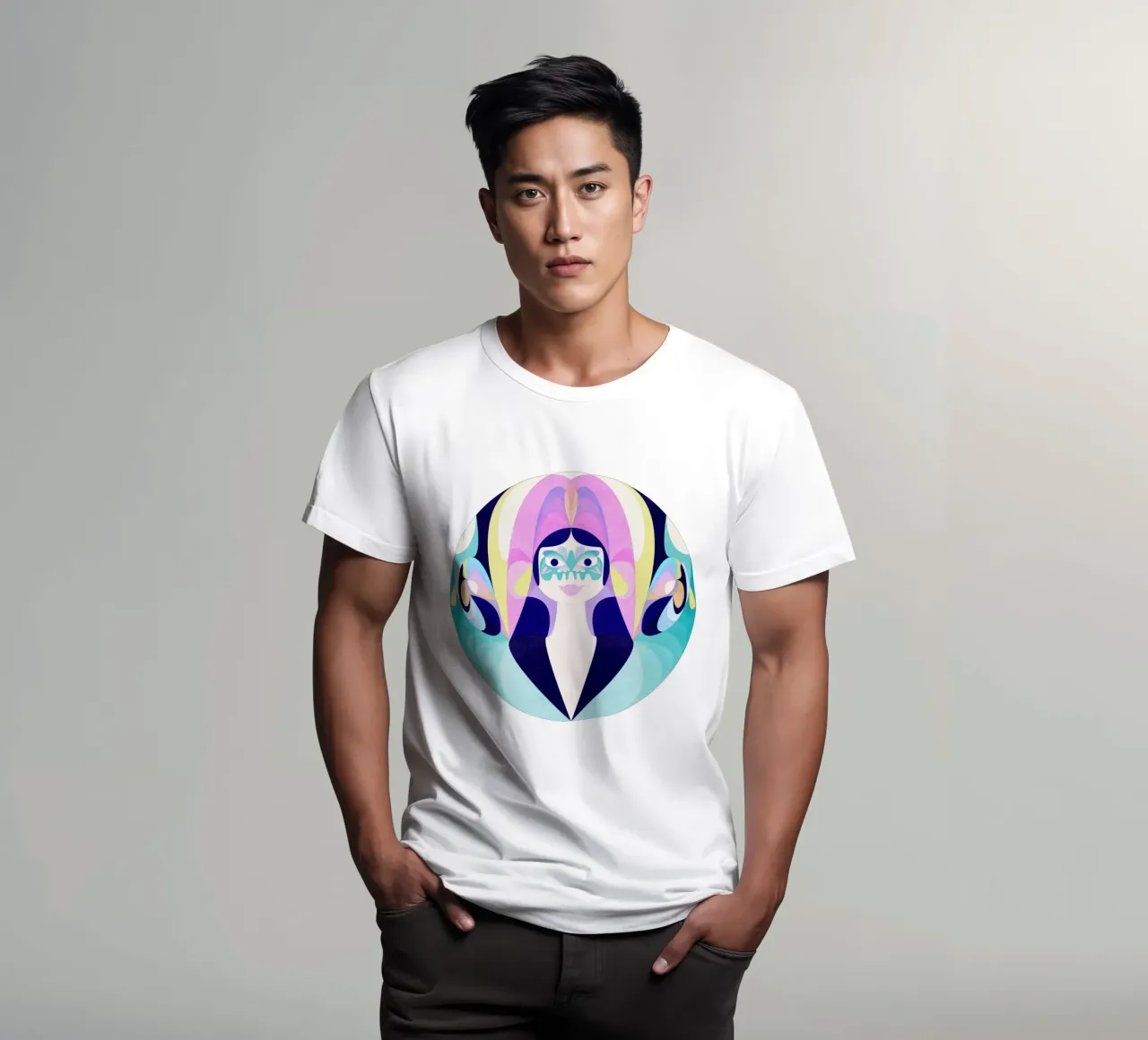 Happy to Be Here II t-shirt da lovely lines