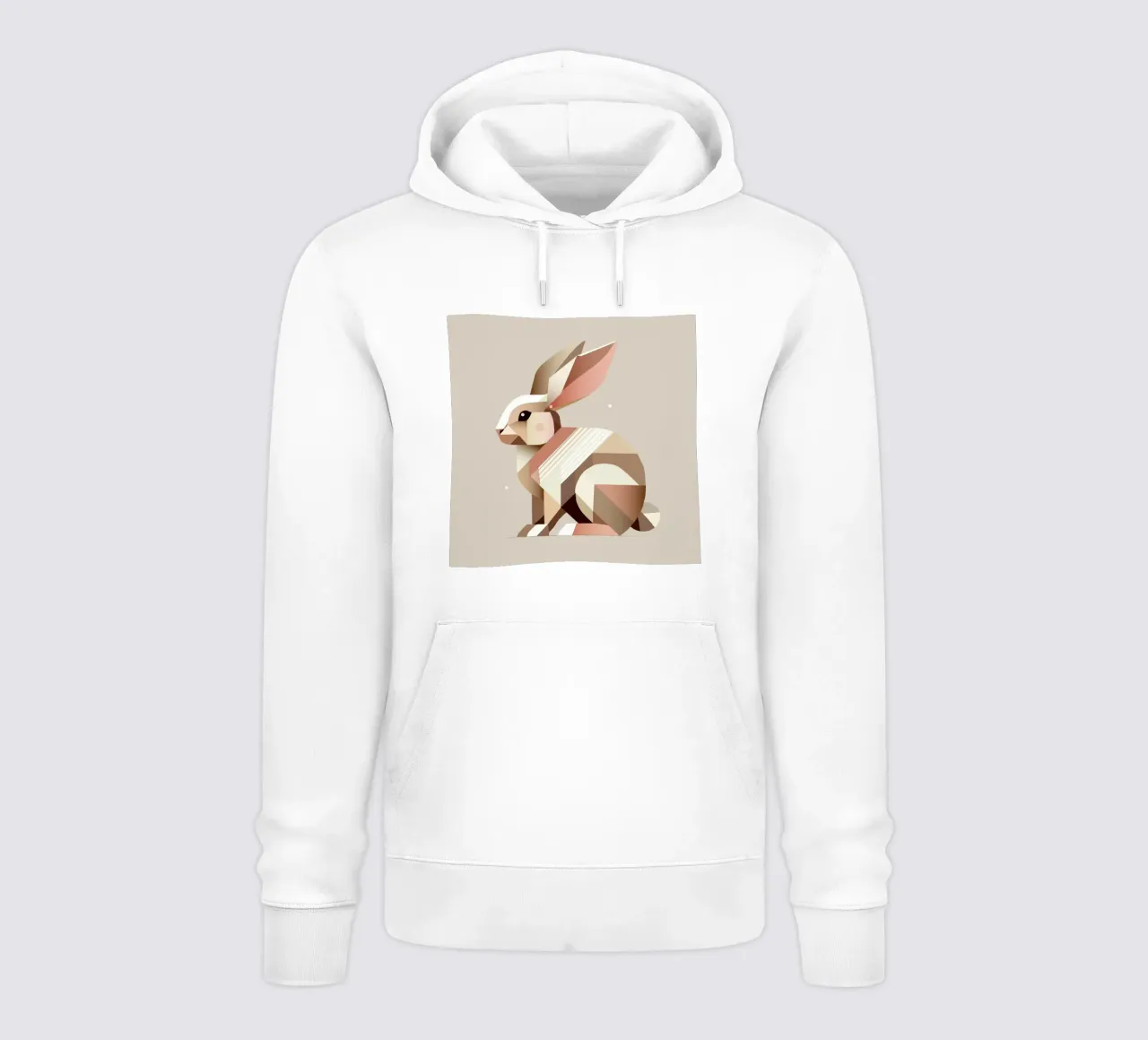 Charming geometry - The abstract rabbit hoodie by namosh