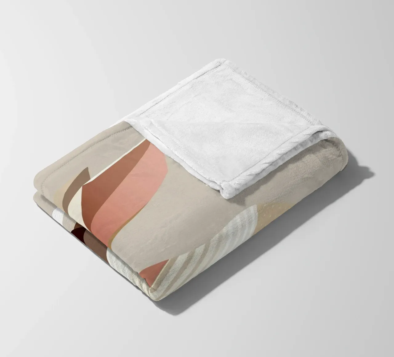 Charming geometry - The abstract rabbit fleece blanket by namosh