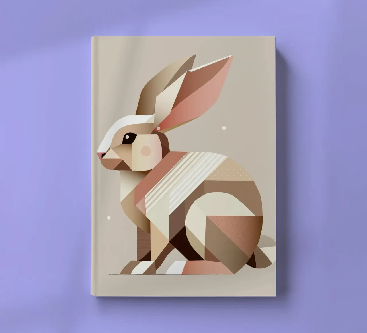 Charming geometry - The abstract rabbit notebook by namosh