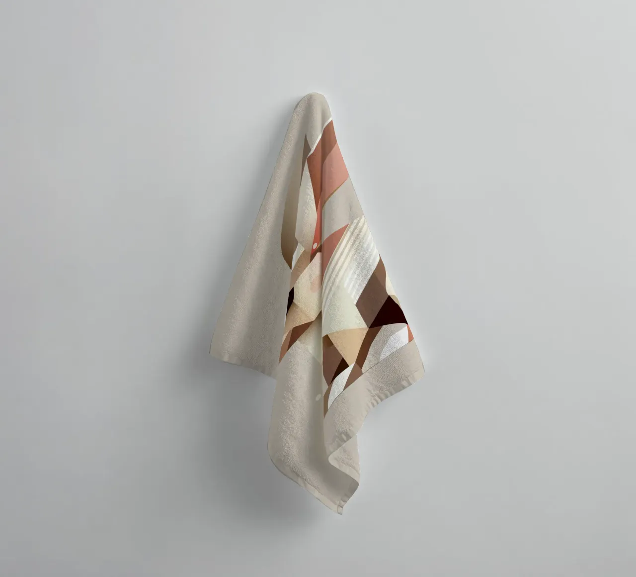Charming geometry - The abstract rabbit towel by namosh