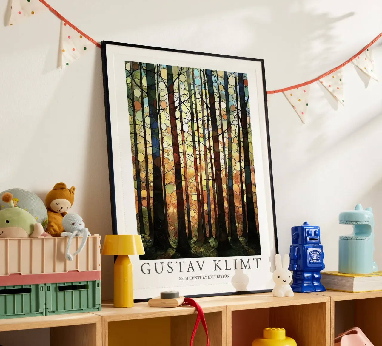 Gustav Klimt, Stampa Alberi Foresta Pittura Mostra Klimt poster da Peaches Art Prints
