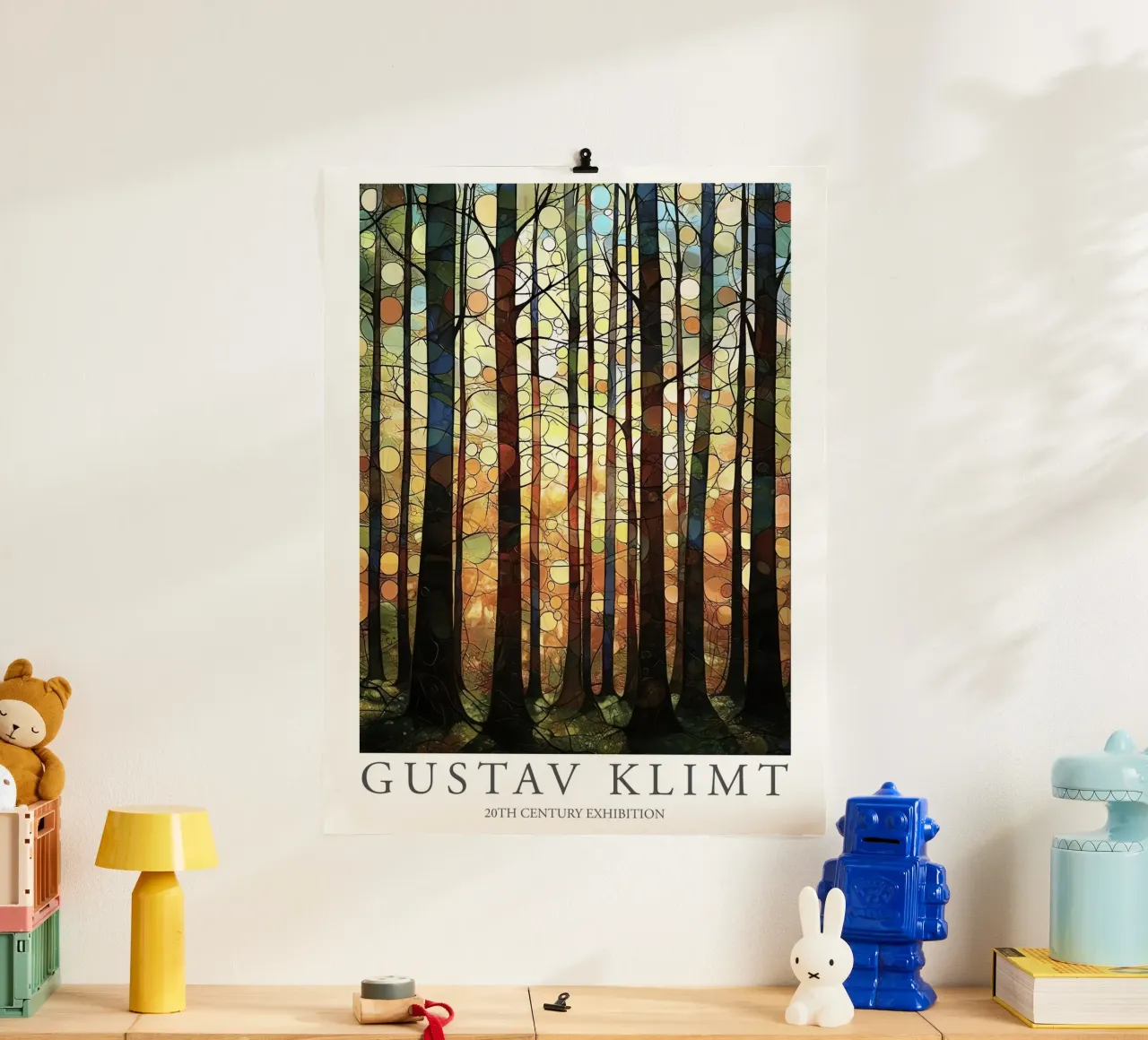 Gustav Klimt, Stampa Alberi Foresta Pittura Mostra Klimt poster da Peaches Art Prints