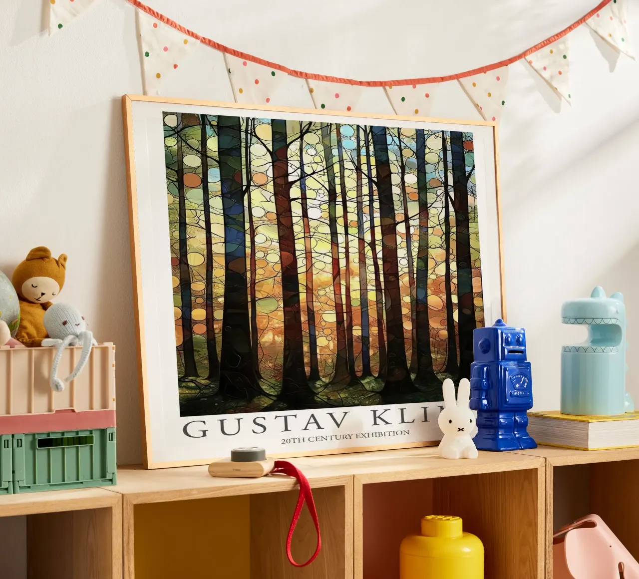 Gustav Klimt, Stampa Alberi Foresta Pittura Mostra Klimt poster da Peaches Art Prints