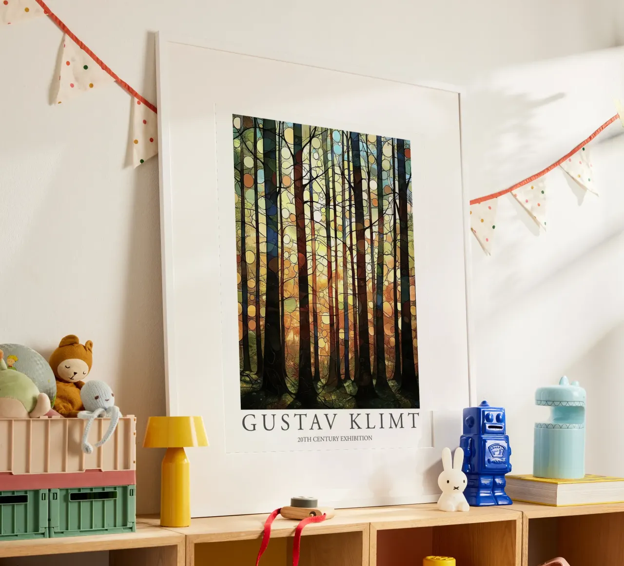 Gustav Klimt, Stampa Alberi Foresta Pittura Mostra Klimt poster da Peaches Art Prints