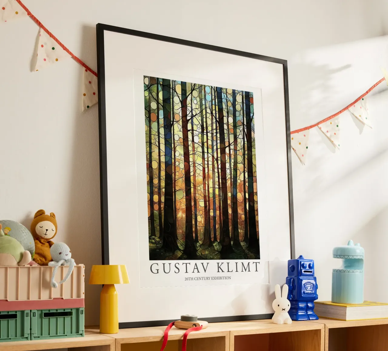 Gustav Klimt, Stampa Alberi Foresta Pittura Mostra Klimt poster da Peaches Art Prints