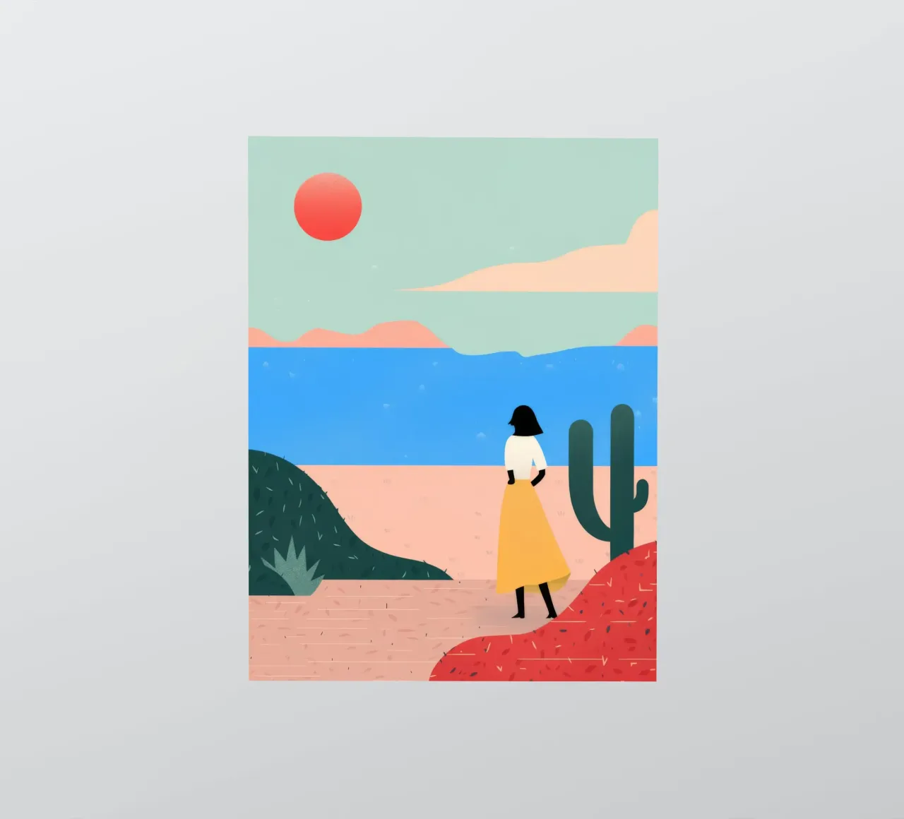 Meerblick Sticker von Demar Galleria