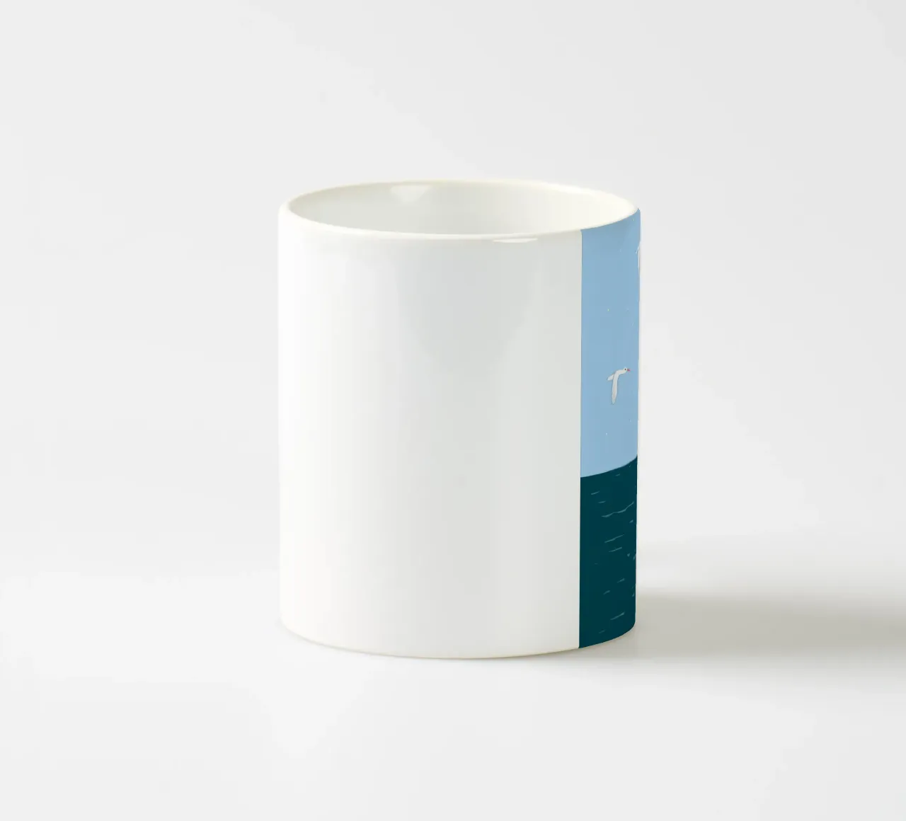 Contemplazione in riva al mare tazza in ceramica da Demar Galleria