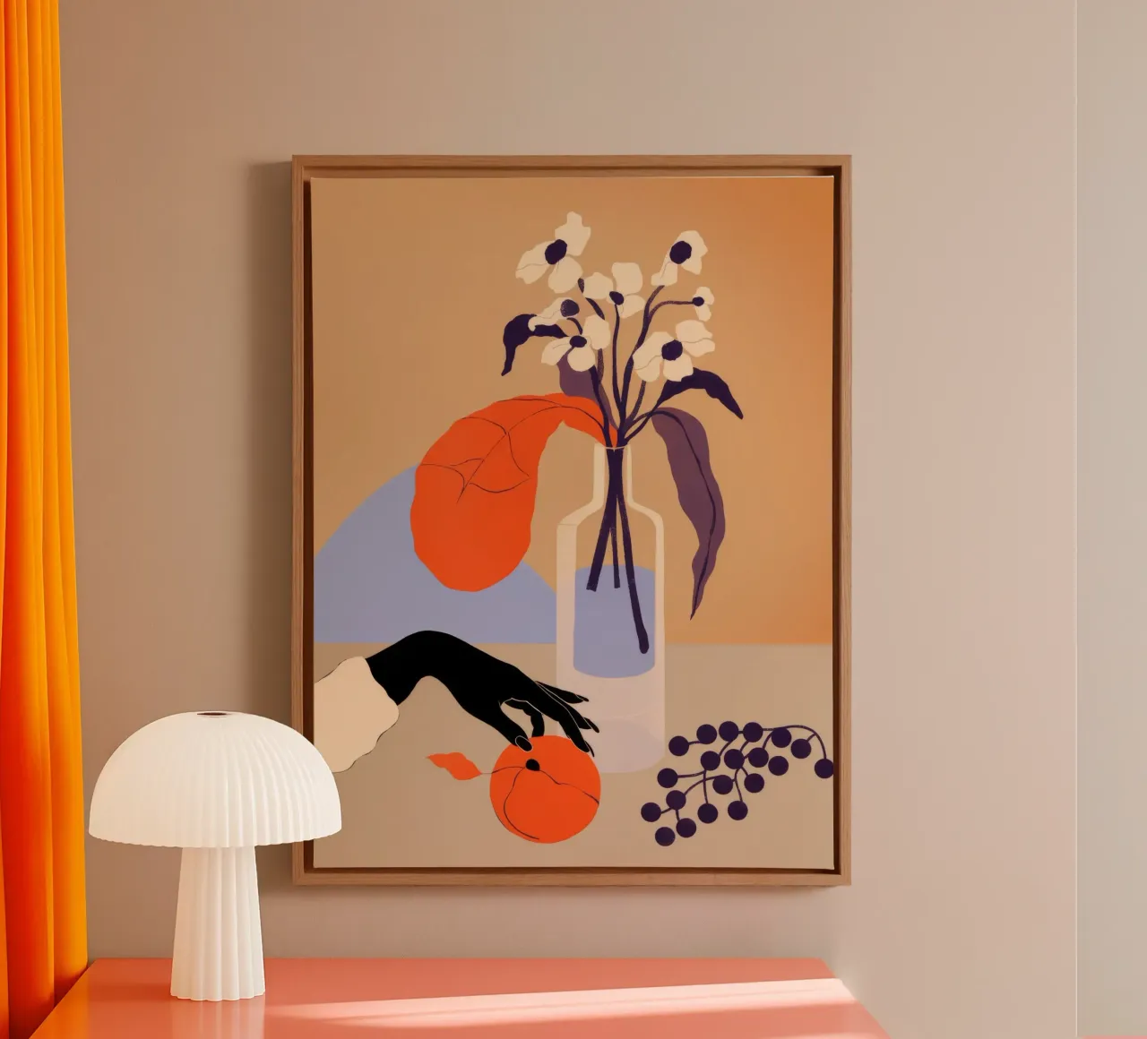 Stillevencompositie canvas met Baklijst van Demar Galleria
