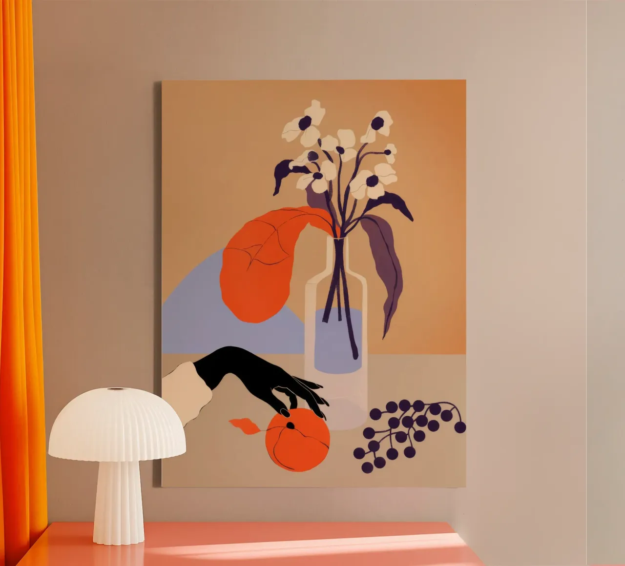 Stillevencompositie canvas met Baklijst van Demar Galleria