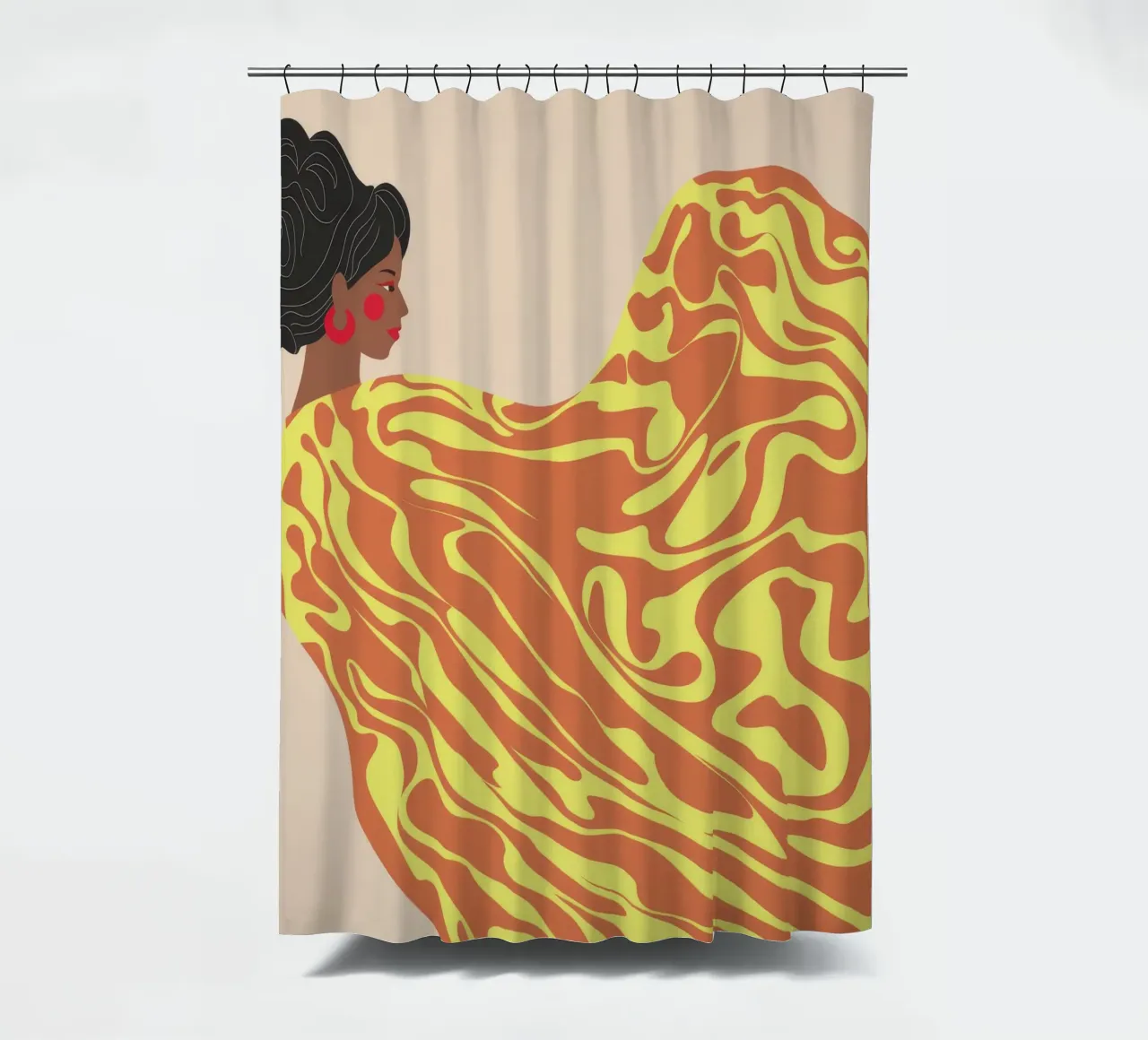 Flowing Patterns shower curtain by Demar Galleria