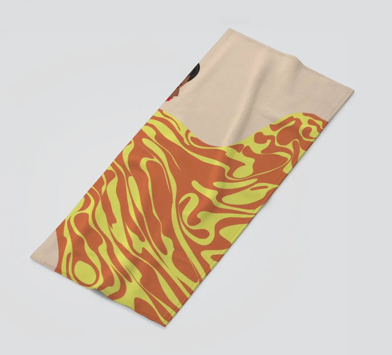 Flowing Patterns beach towel by Demar Galleria