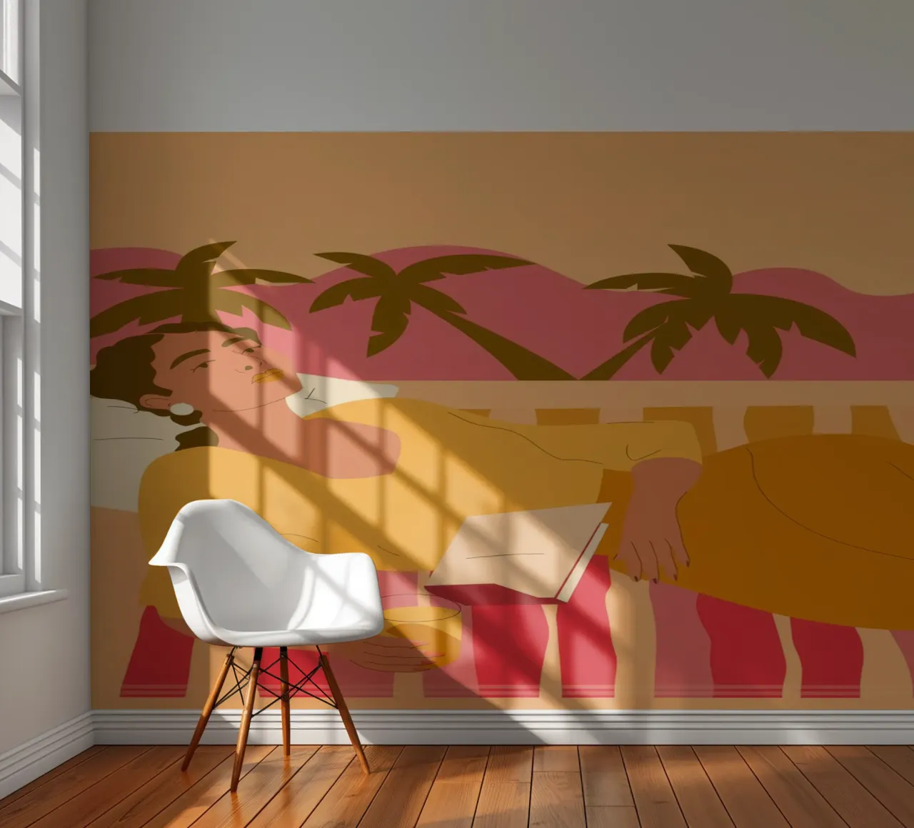 Tropical Reading photo wallpaper by Demar Galleria