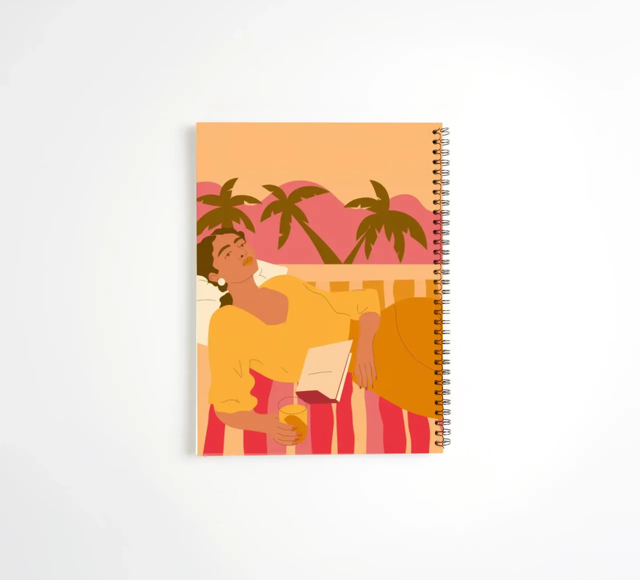 Lecture tropicale carnet à spirale de Demar Galleria