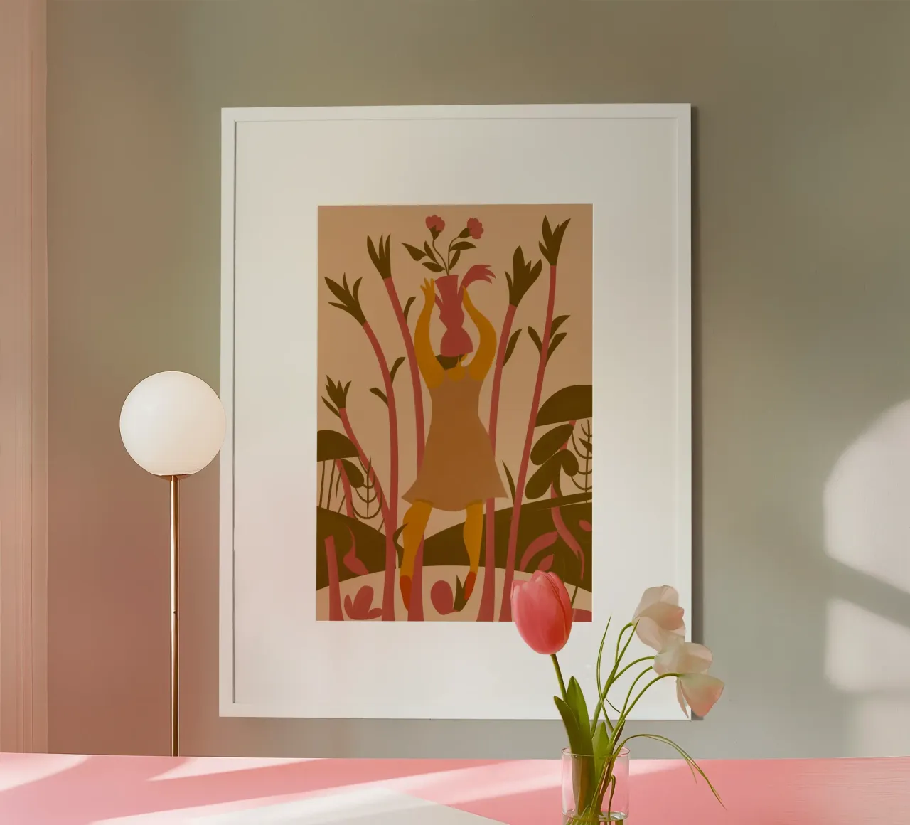 Raccogliere la gioia poster con telaio in plastica da Demar Galleria