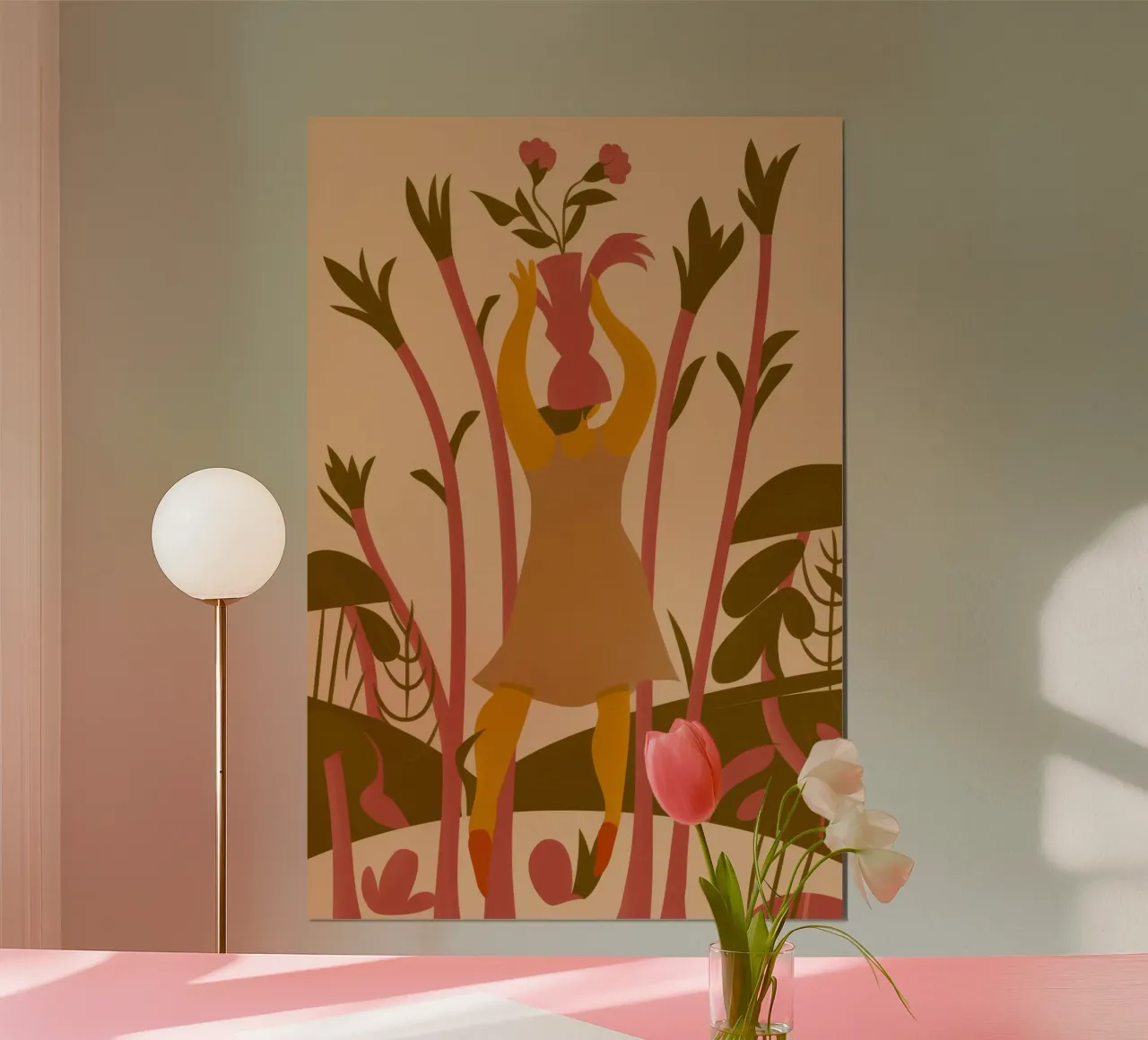 Raccogliere la gioia poster con telaio in plastica da Demar Galleria