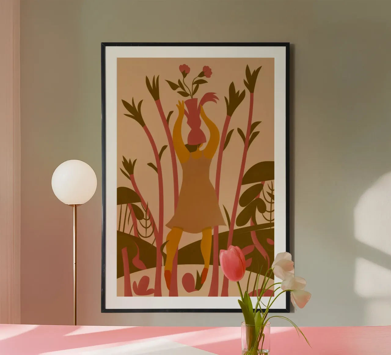 Raccogliere la gioia poster con telaio in plastica da Demar Galleria