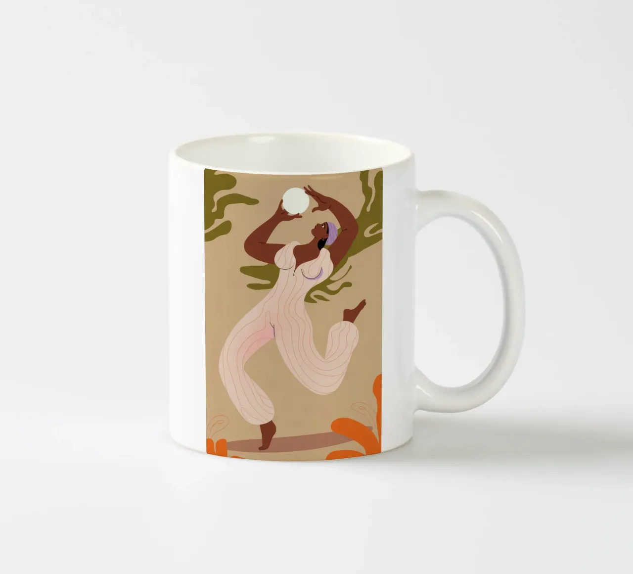 Ballare con la palla tazza in ceramica da Demar Galleria