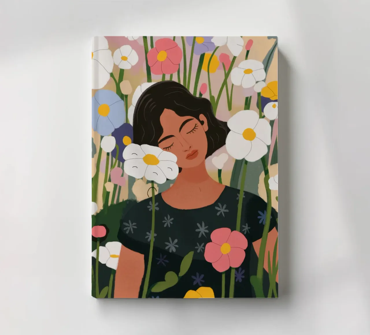Portrait d'un champ de fleurs carnet de notes de Demar Galleria