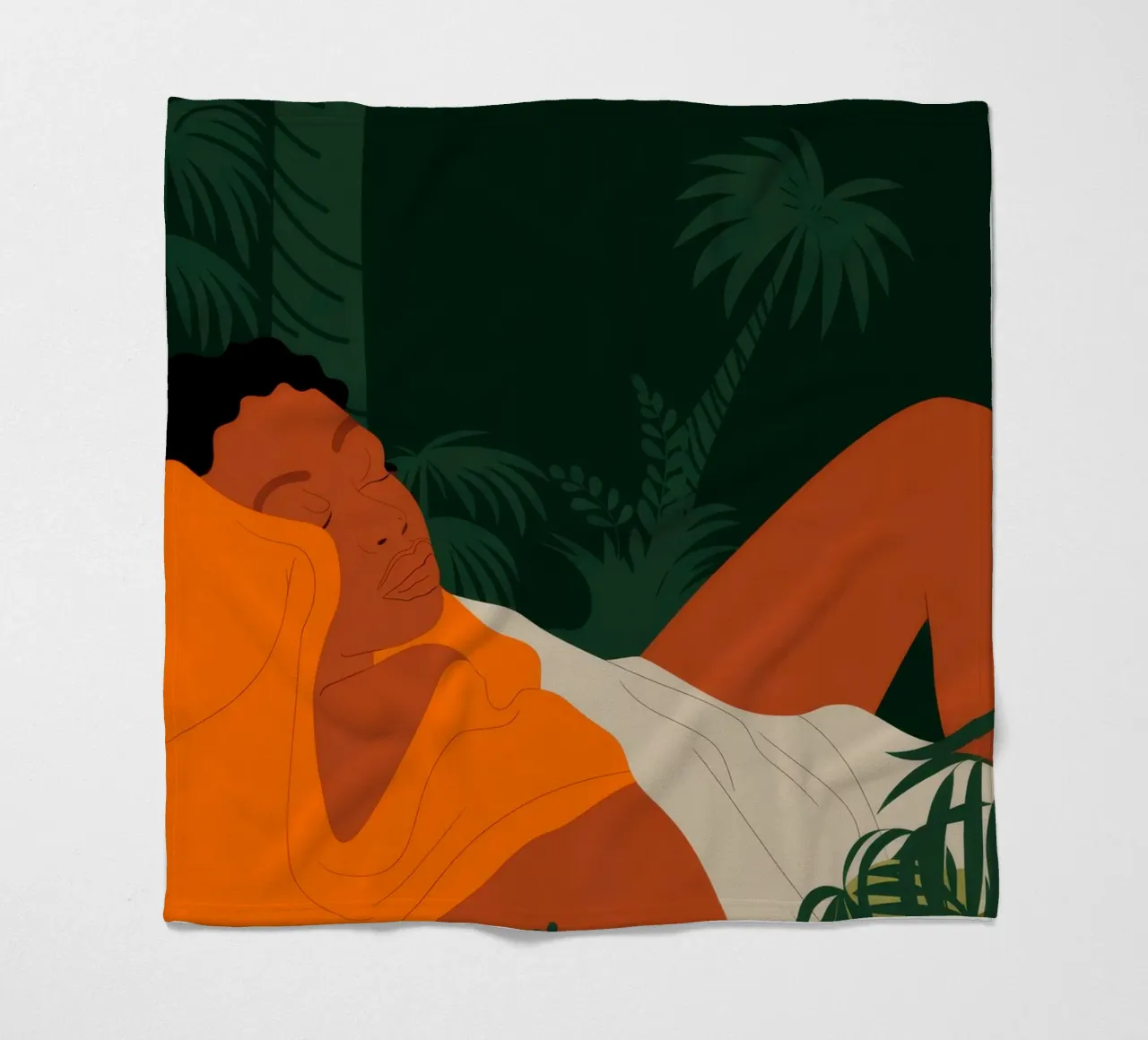 Relaxing in Nature fleece blanket by Demar Galleria
