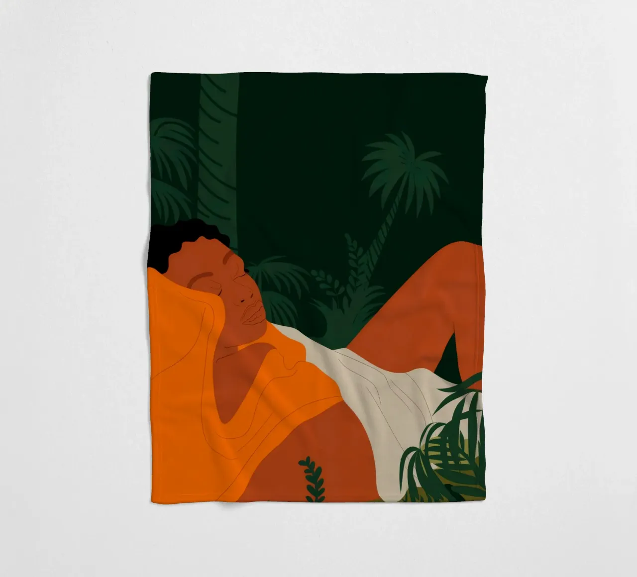 Relaxing in Nature fleece blanket by Demar Galleria