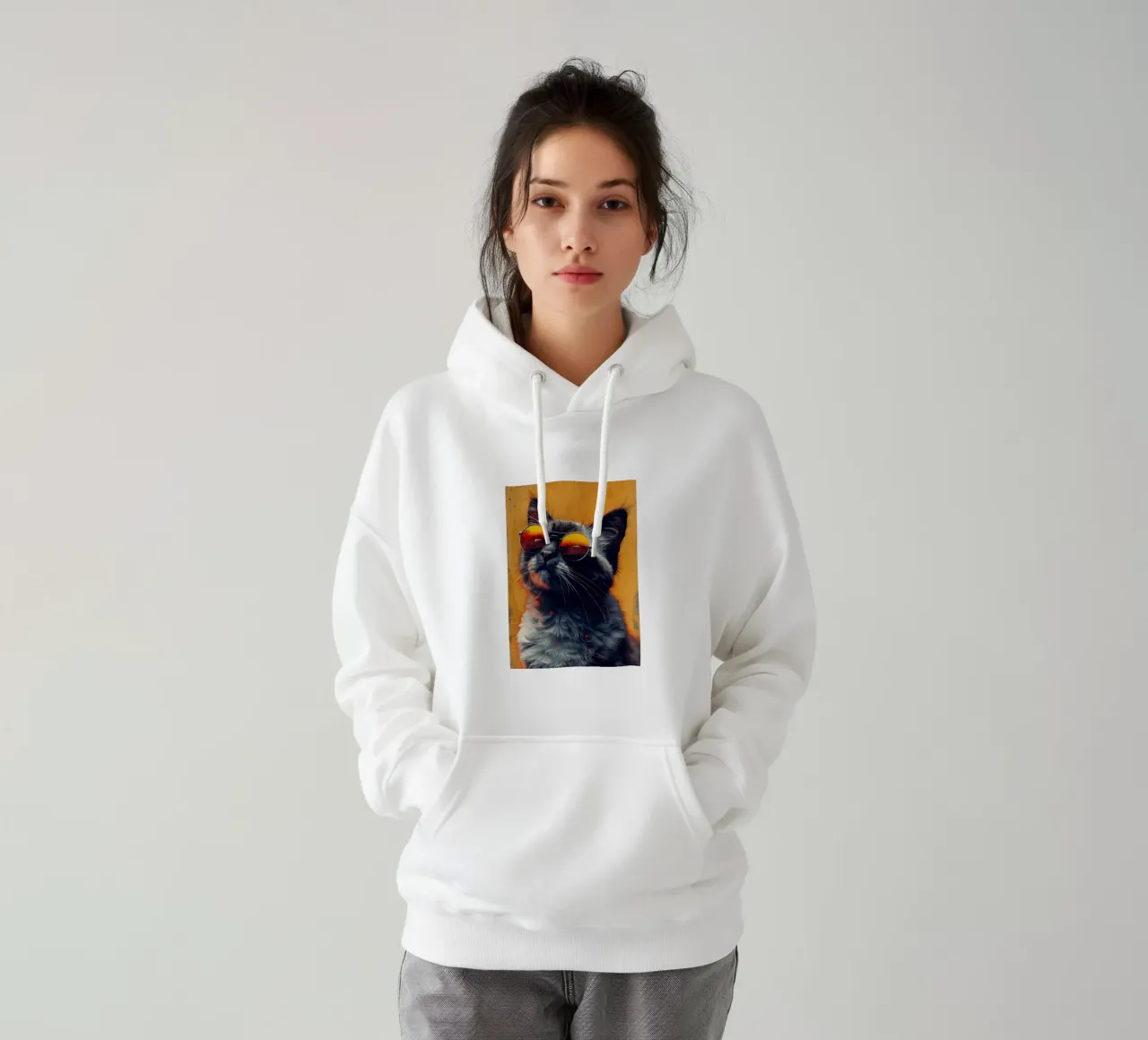 Occhiali da sole felpa con cappuccio da Justyna Jaszke JBJart