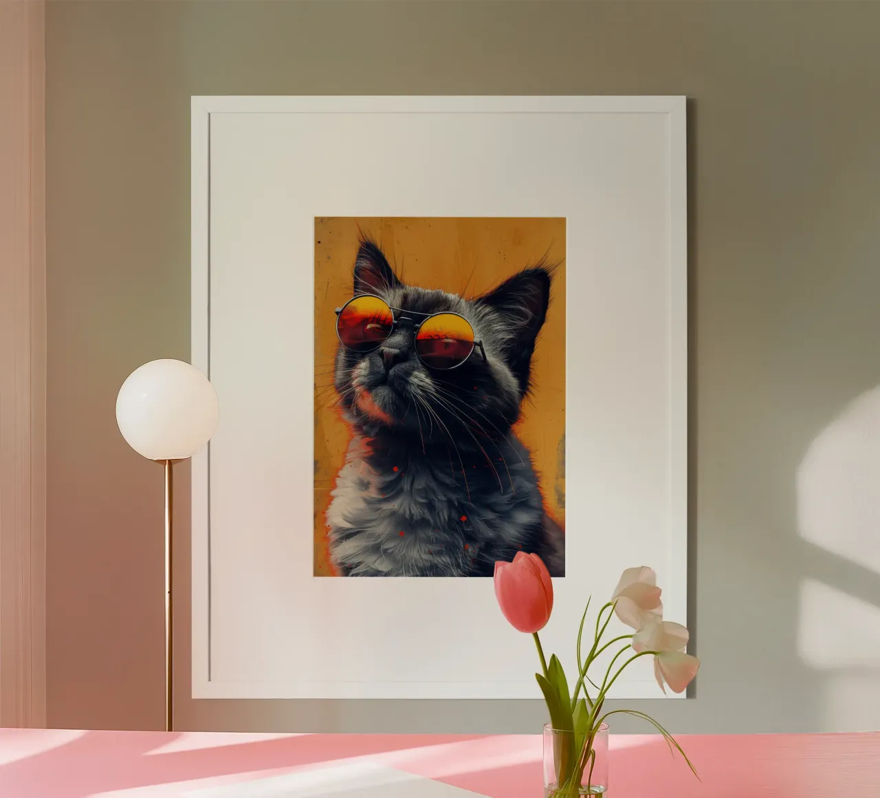 Occhiali da sole poster con telaio in plastica da Justyna Jaszke JBJart