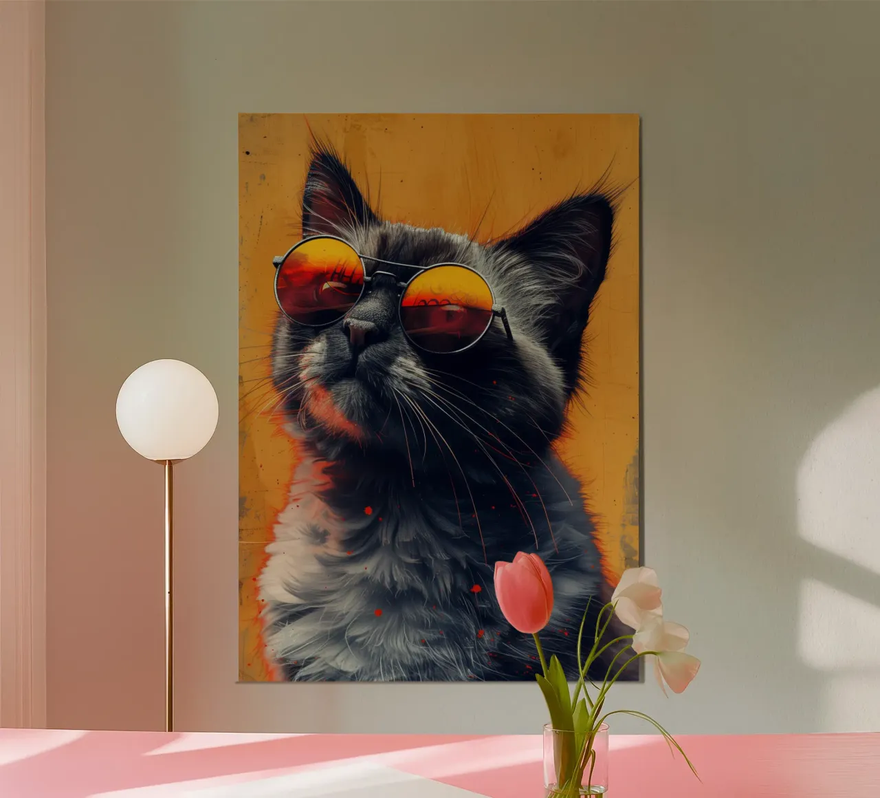 Occhiali da sole poster con telaio in plastica da Justyna Jaszke JBJart