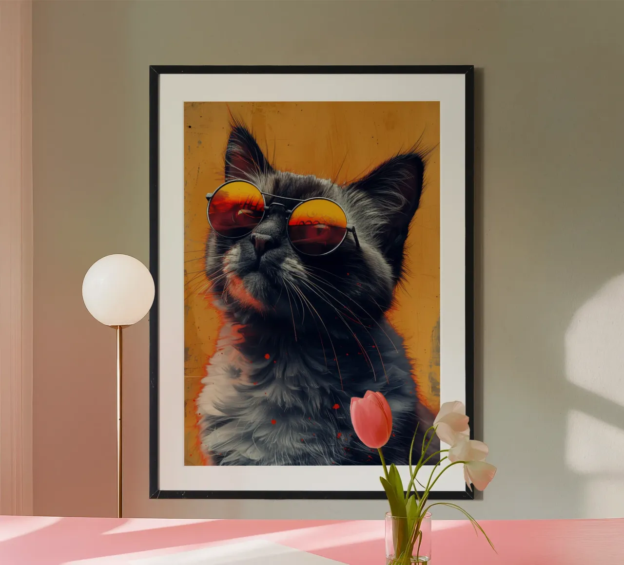 Occhiali da sole poster con telaio in plastica da Justyna Jaszke JBJart
