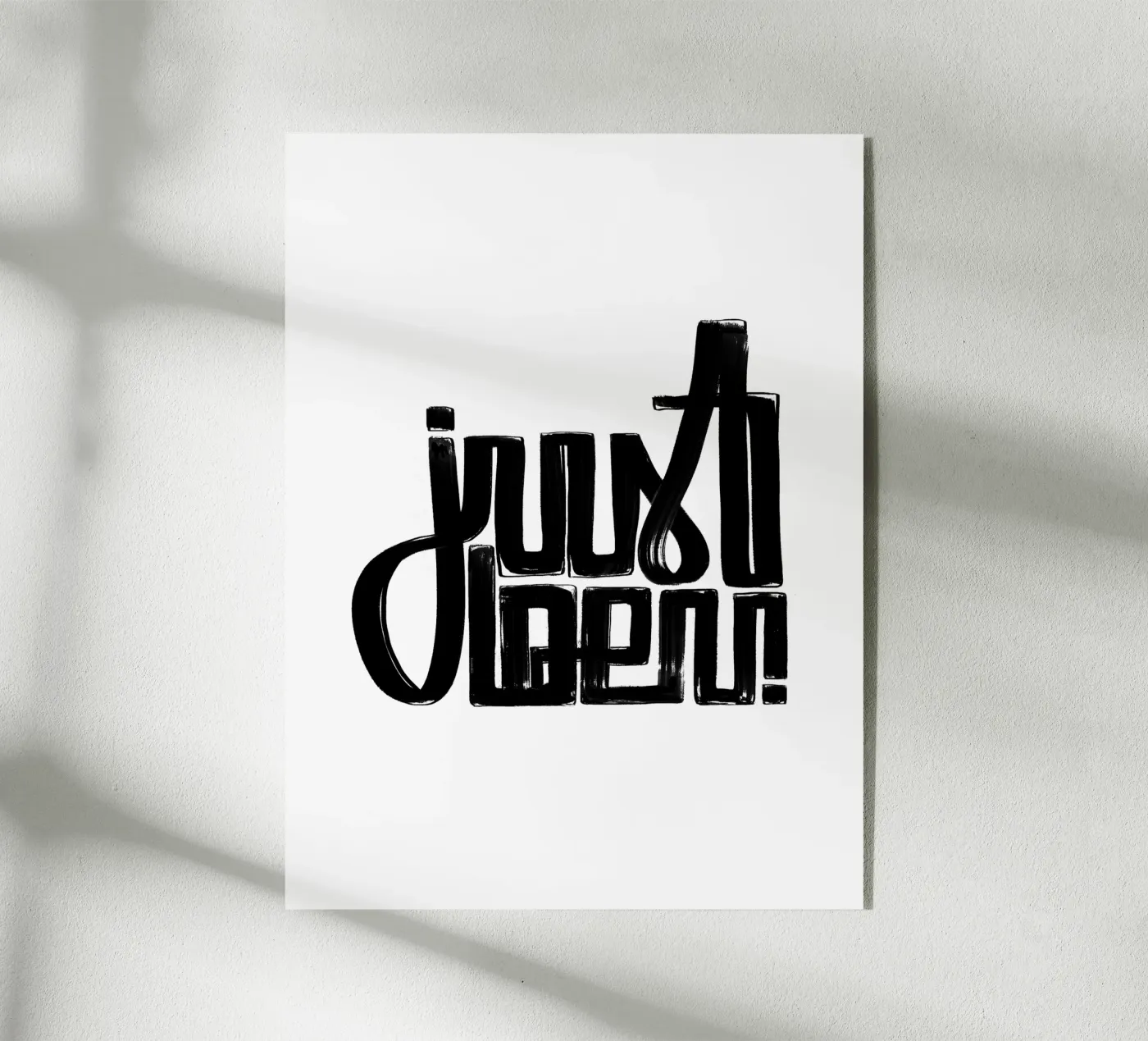 just be u Acryl-Glas von LIMITED EDITION LETTERS