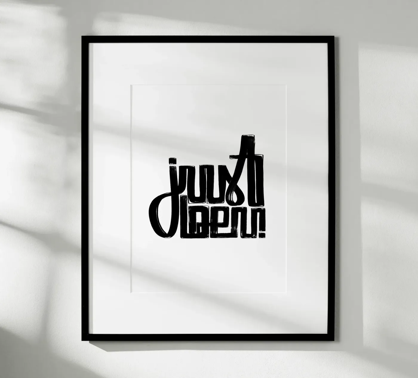 just be u poster da LIMITED EDITION LETTERS